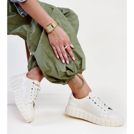 Tenisi din piele bej de la Zvonka 1