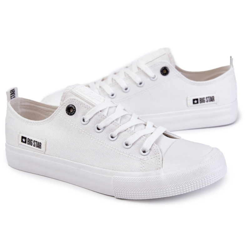 Big Star Adidaje cu material scăzut pentru bărbați Star Big KK174006 White alb 3