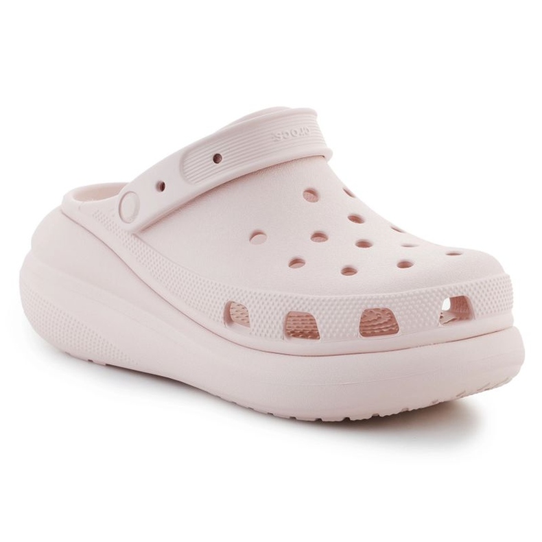 Slapi Crocs Classic Crush Clog 207521-6UR roz 1