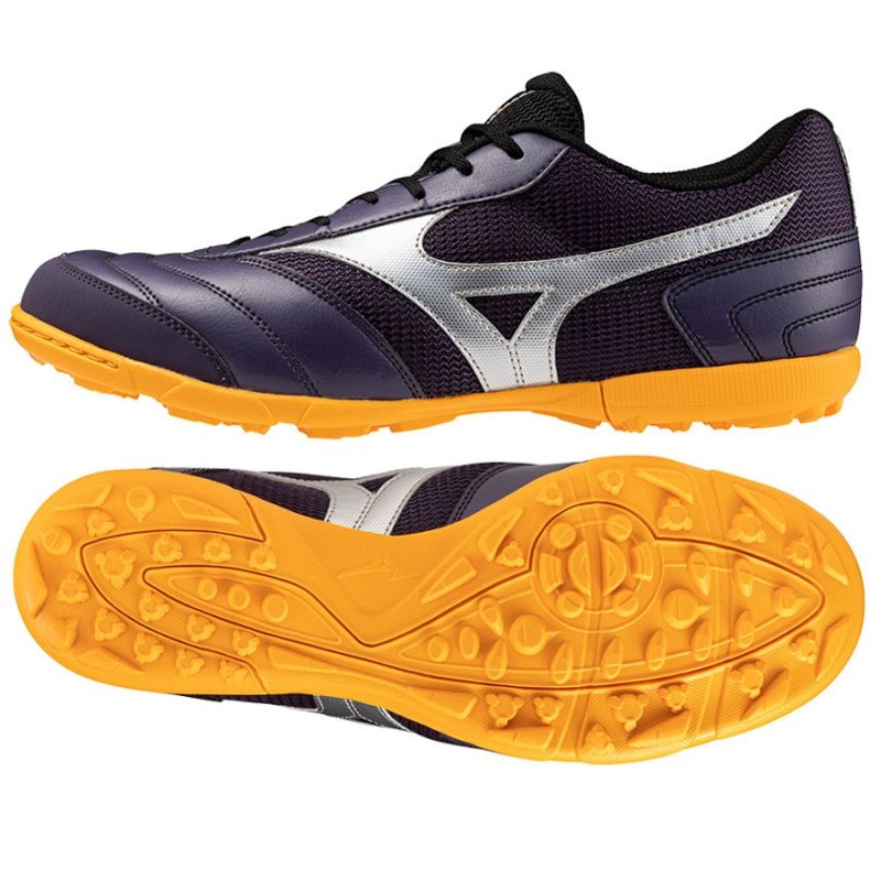 Pantofi de fotbal Mizuno Morelia Sala Club Tf Q1GB240392 albastru 1