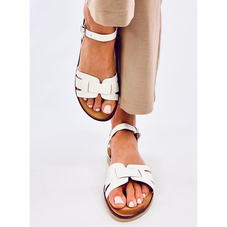 Sandale dama Capilla White alb 1