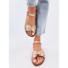 Sandale de dama Capilla Gold de aur 1