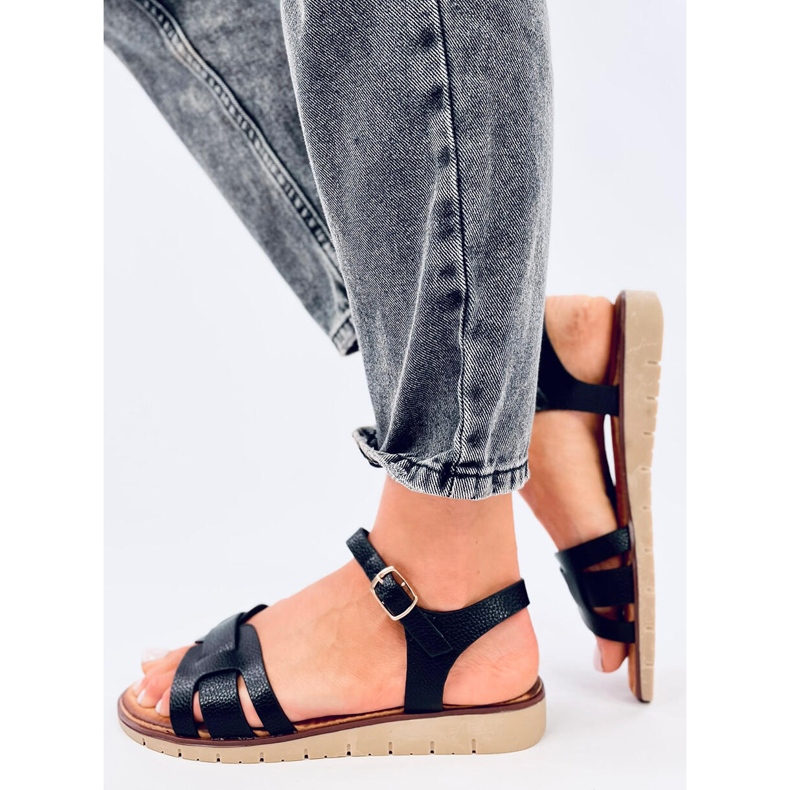 Sandale de dama Capilla Black negru 2