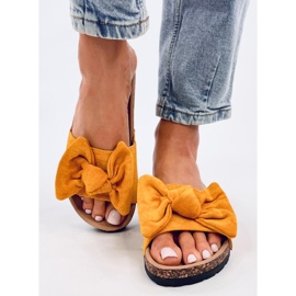 Kiara Papuci din plută galbenă 1 Kiara Papuci din plută galbenă 1