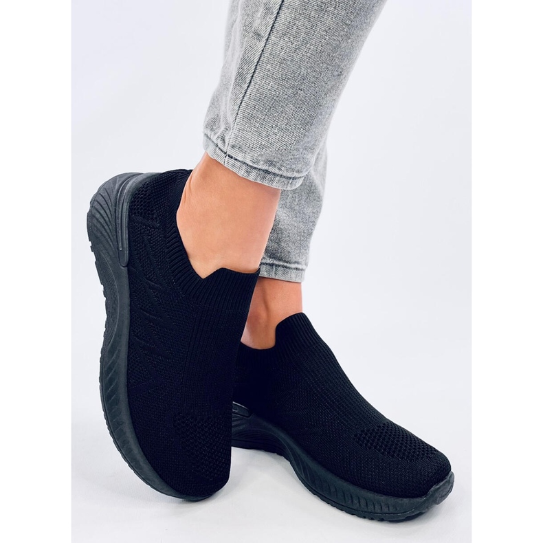 Pantofi sport cu șosete Fourny Allblack negru 2 Pantofi sport cu șosete Fourny Allblack negru 2