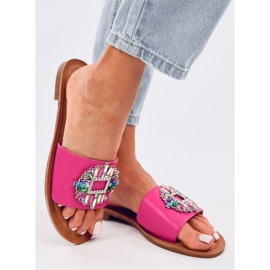 Papuci Lowell Fuchsia Color Stone roz 3