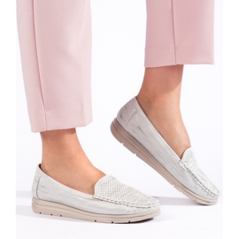 Mocasini albi de dama 1