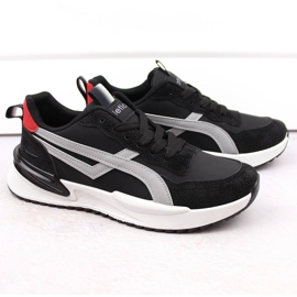 Pantofi sport negri cu șireturi pentru bărbați Atletico 23721 negru 1