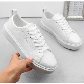 Pantofi sport cu platformă Big Star NN274322 albi 1