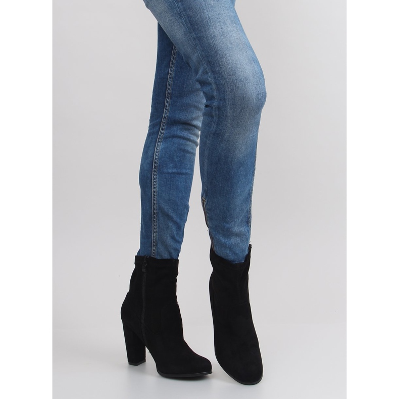 Tocurile înalte de toamnă A921 negre negru 2