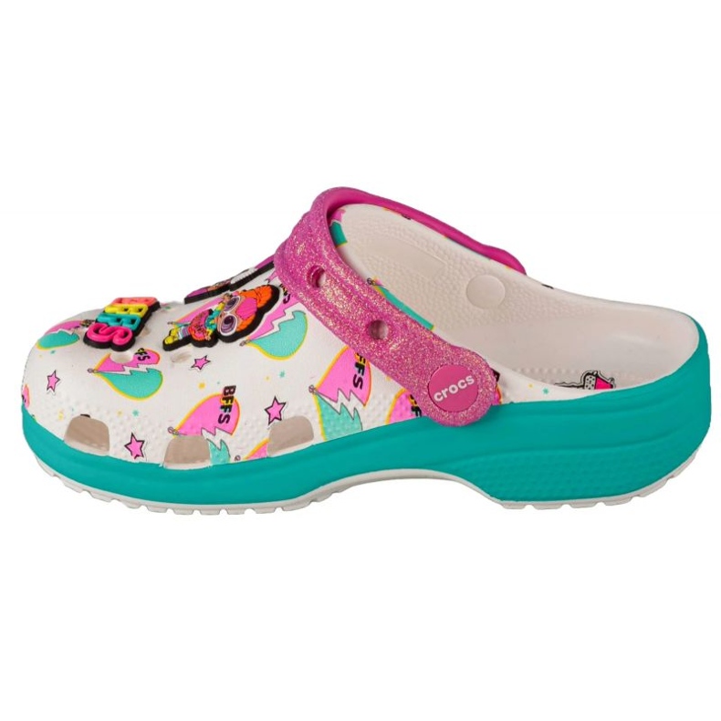 Saboți Crocs Lol Surprise Diva Girls Classic Clog 209466-100 alb 1