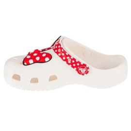 Slapi Crocs Disney Minnie Mouse 208711-119 alb 1