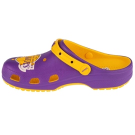 Slapi Crocs Classic Nba La Lakers Clog 208650-75Y violet 1
