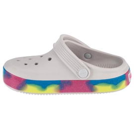 Saboți pentru copii Crocs Off Court Glitter Band 209714-1FS alb 1 Saboți pentru copii Crocs Off Court Glitter Band 209714-1FS alb 1
