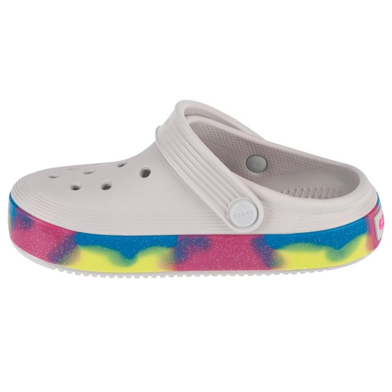 Saboți pentru copii Crocs Off Court Glitter Band 209714-1FS alb 1 Saboți pentru copii Crocs Off Court Glitter Band 209714-1FS alb 1