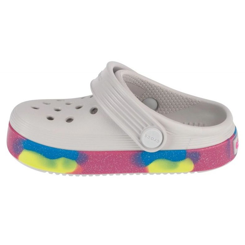 Slapi Crocs Off Court Glitter Band Clog T 209717-1FS alb 1