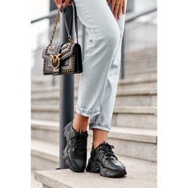 News Pantofi sport grosi pentru damă, pantofi sport negri Toderus negru 2