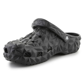 Slapi Crocs Classic Geometric Clog K 209572-001 negru 1