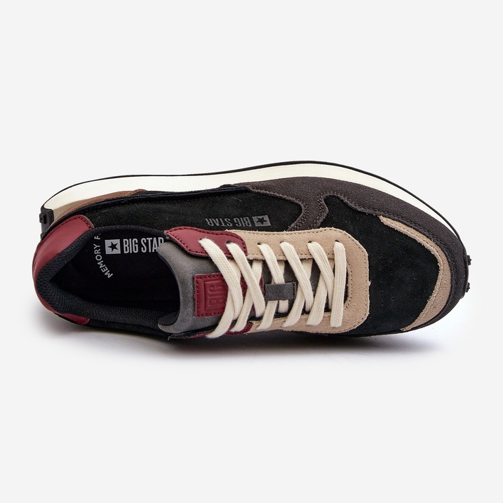 Pantofi bărbați cu sistem de spumă cu memorie Big Star NN174357 Negri negru 1 Pantofi bărbați cu sistem de spumă cu memorie Big Star NN174357 Negri negru 1