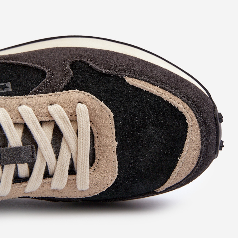 Pantofi bărbați cu sistem de spumă cu memorie Big Star NN174357 Negri negru 2 Pantofi bărbați cu sistem de spumă cu memorie Big Star NN174357 Negri negru 2