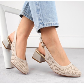 Sandale de damă bej cu toc din piele intoarsa Jezzi RMR2263-4 1 Sandale de damă bej cu toc din piele intoarsa Jezzi RMR2263-4 1