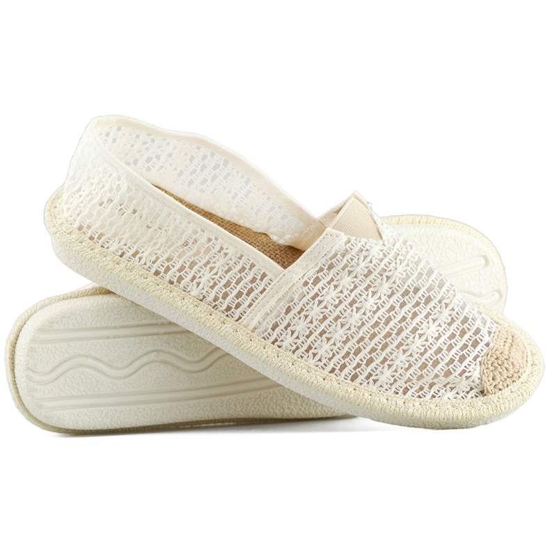 Espadrile din plasă bej, espadrile de damă aerisite 1 Espadrile din plasă bej, espadrile de damă aerisite 1