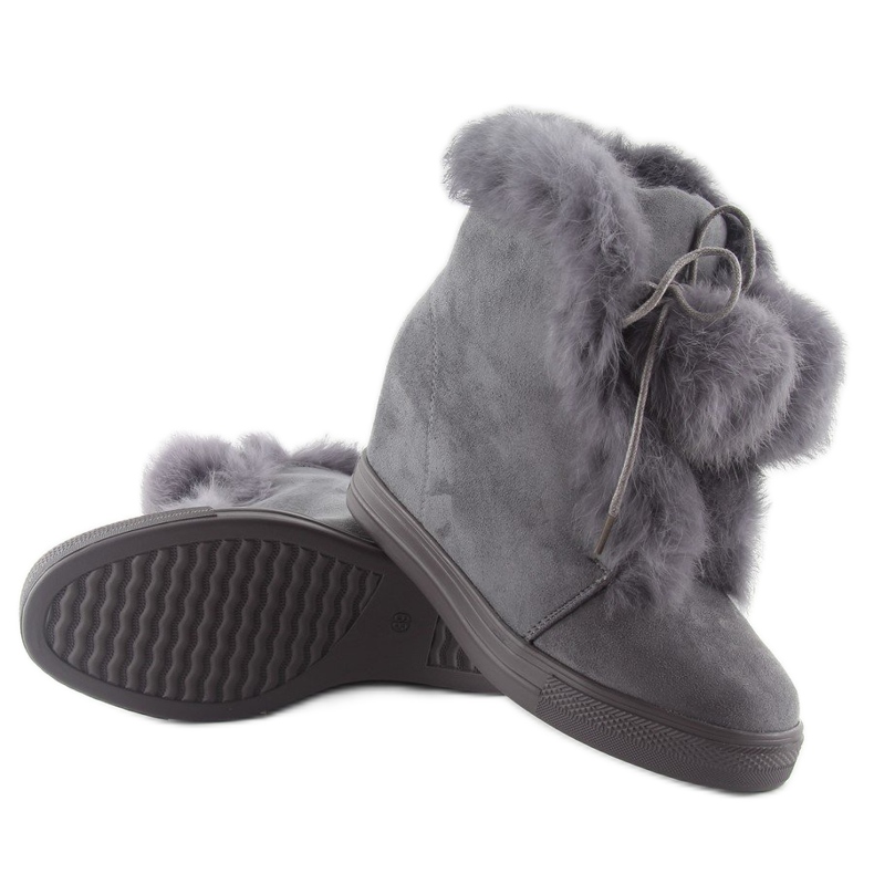 Cizme cu pană cu tablă gri nc99 1