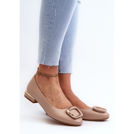 Balerini cu cataramă Sergio Leone BL203 Bej 2 Balerini cu cataramă Sergio Leone BL203 Bej 2