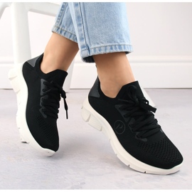 Pantofi sport negri de damă Potocki BK01303 negru 1