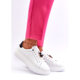 Vinceza Pantofi De Damă Piele Cu Ursuleț, Alb Mirven 1