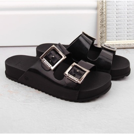 Papuci comozi de dama, parfumati, elastici, cauciuc, negri, Zaxy HH285157 negru 5