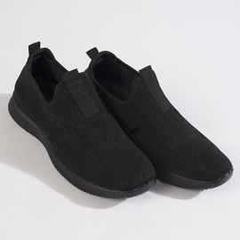 Pantofi sport slip-on dama de culoare neagra negru 1 Pantofi sport slip-on dama de culoare neagra negru 1
