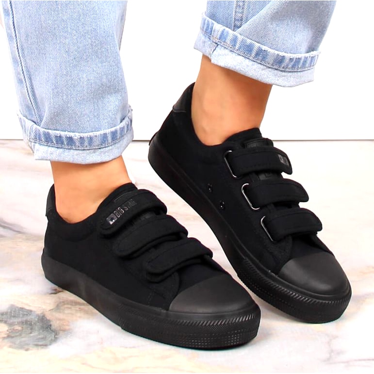Tenisi Big Star INT1842D cu velcro, negri negru 4