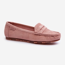 Mocasini de damă Eco Suede Big Star NN274928 Sistem Memory Foam Roz 1