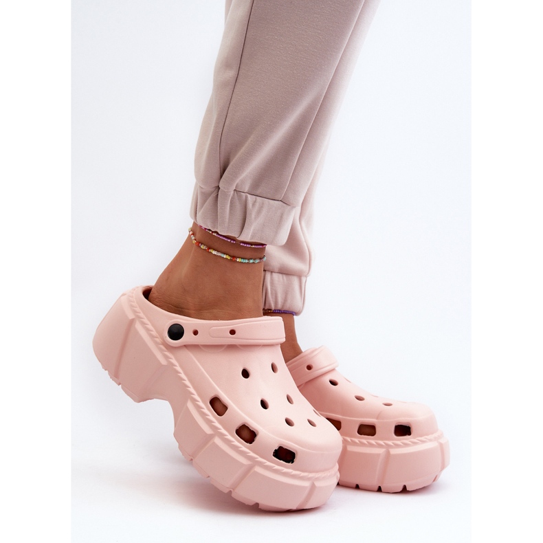 Slapi de damă din spumă cu talpă masivă, Witima roz 2 Slapi de damă din spumă cu talpă masivă, Witima roz 2