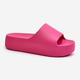 Flip-flops de damă cu o talpă groasă Fuchsia Oreithano roz 1