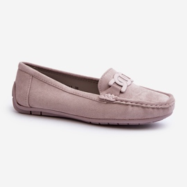 Mocasini la modă de damă din piele intoarsa Violet Rabell 2