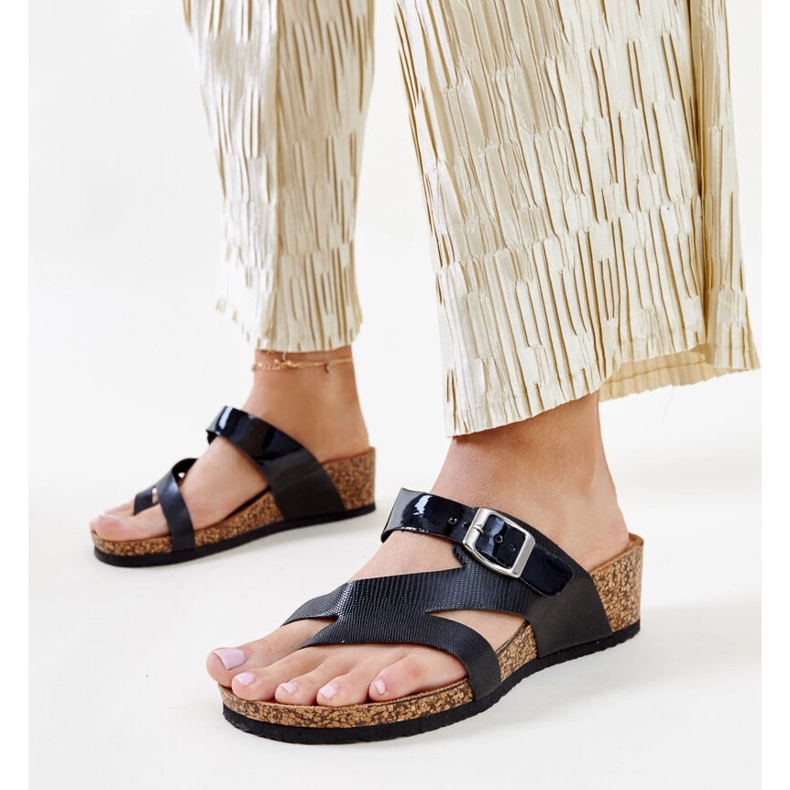 Mulți cu pană metalizat negru Donata 1