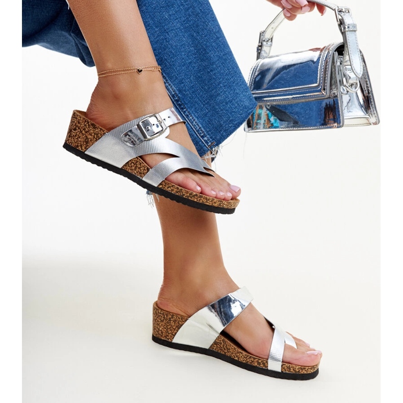 Mulți cu pană metalizat argintiu Donata 1