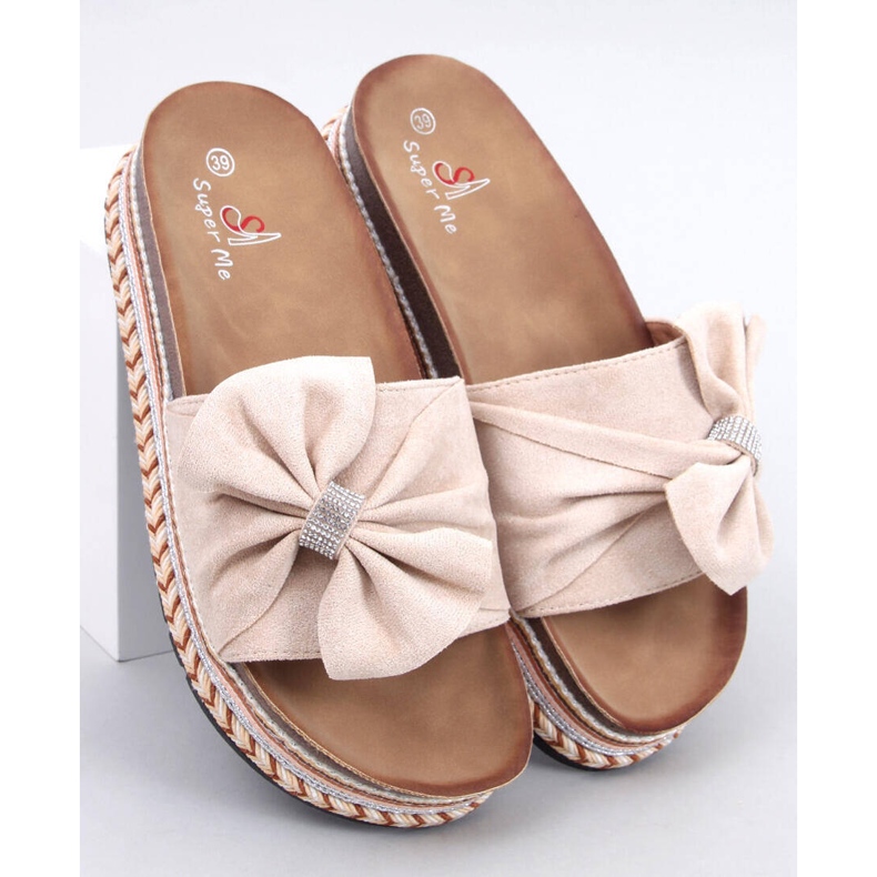 Flip-flops din plută cu talpă colorată Servoz Beige bej 1 Flip-flops din plută cu talpă colorată Servoz Beige bej 1