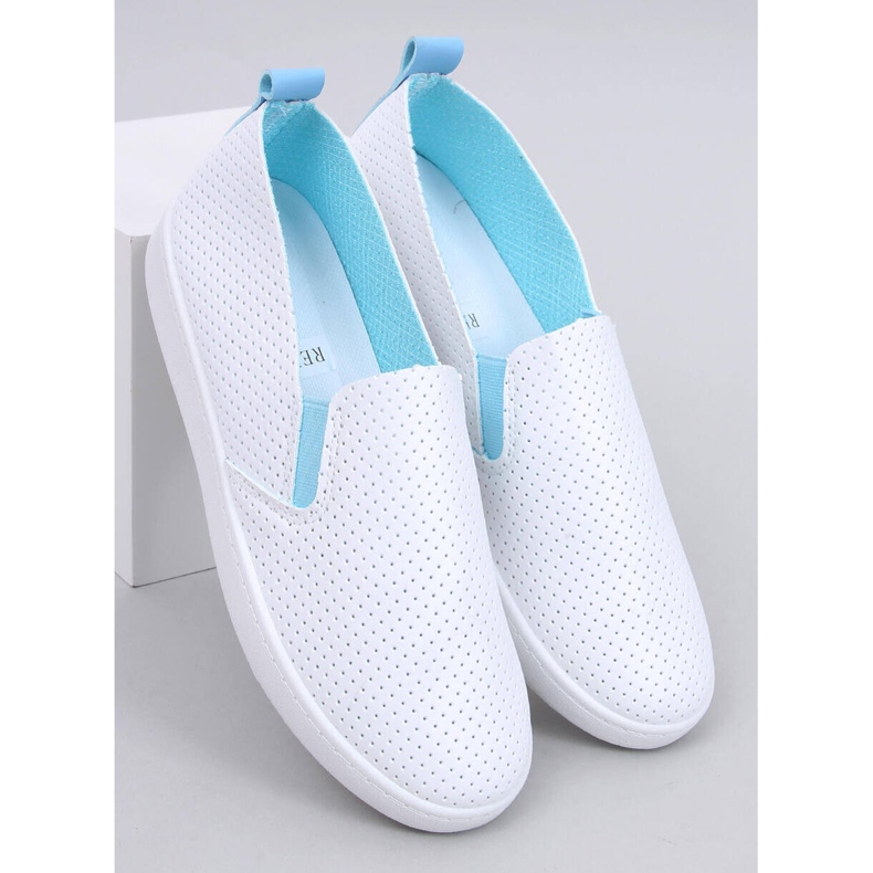 Tenisi slip-on Jousse ALB/ALBASTRU 1