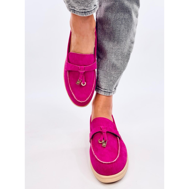 Mocasini din piele intoarsa de la Ottavia Fuchsia roz 1 Mocasini din piele intoarsa de la Ottavia Fuchsia roz 1