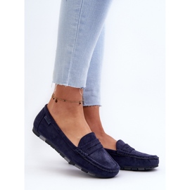 Mocasini de damă din piele ecologică Big Star NN274931 Sistem de spumă cu memorie bleumarin albastru 2 Mocasini de damă din piele ecologică Big Star NN274931 Sistem de spumă cu memorie bleumarin albastru 2