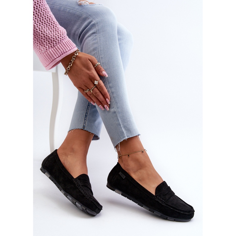 Mocasini de damă Eco Suede Big Star NN274929 Sistem Memory Foam Negru 1 Mocasini de damă Eco Suede Big Star NN274929 Sistem Memory Foam Negru 1