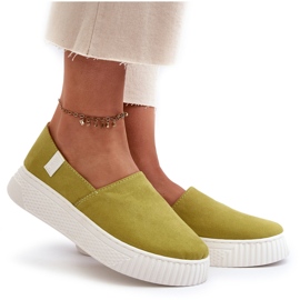 Big Star Pantofi de damă cu platformă NN276008 Memory Foam System Lime verde 8