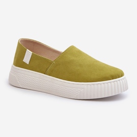 Big Star Pantofi de damă cu platformă NN276008 Memory Foam System Lime verde 1