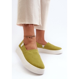 Big Star Pantofi de damă cu platformă NN276008 Memory Foam System Lime verde 3