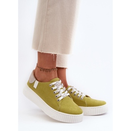 Pantofi de damă cu sistem de spumă cu memorie Big Star NN276003 Lime verde 2