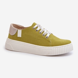 Pantofi de damă cu sistem de spumă cu memorie Big Star NN276003 Lime verde 1