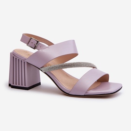 S.Barski Sandale elegante cu toc înalt pentru femei violet D&A MR38-549 2 S.Barski Sandale elegante cu toc înalt pentru femei violet D&A MR38-549 2